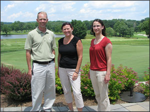 MGTC Superintendent Chris Boyle (left) with GSWA Executive Director Sally Rubin (center) and GSWA Director of Water Quality Programs Laura Kelm (right).
