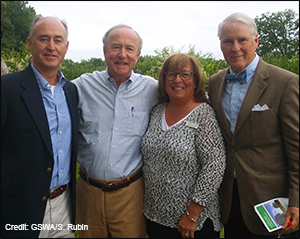 Dignitaries attending the ribbon-cutting ceremony: (l to r) Kevin Sullivan, Mayor of Chatham Township; Congressman Rodney Frelinghuysen; Freeholder Director Kathryn DeFillippo; Nicolas Platt, Mayor of Harding Township. Photo by Sally Rubin.