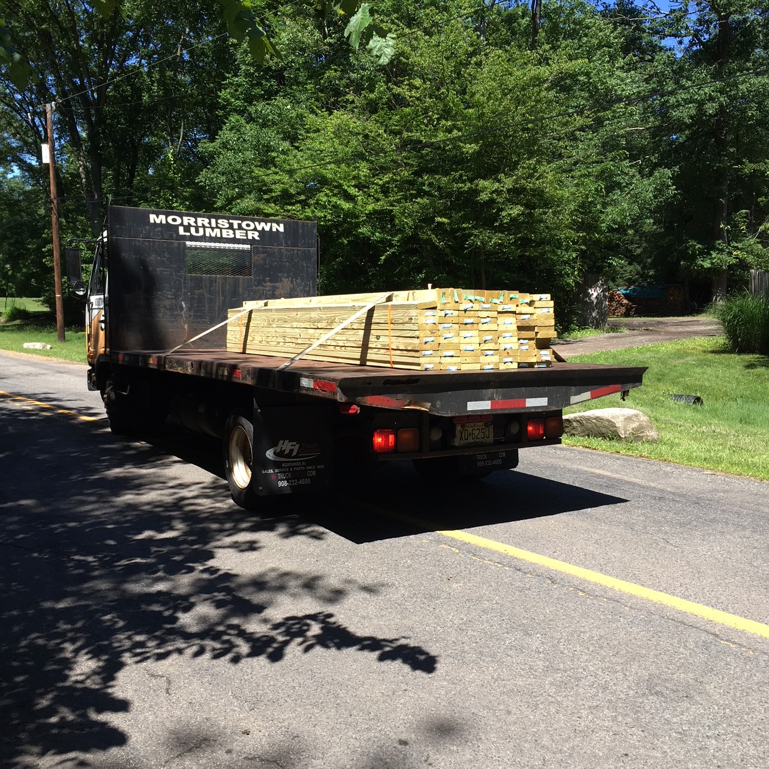 Morristown lumber shipment for boardwalks and bridges