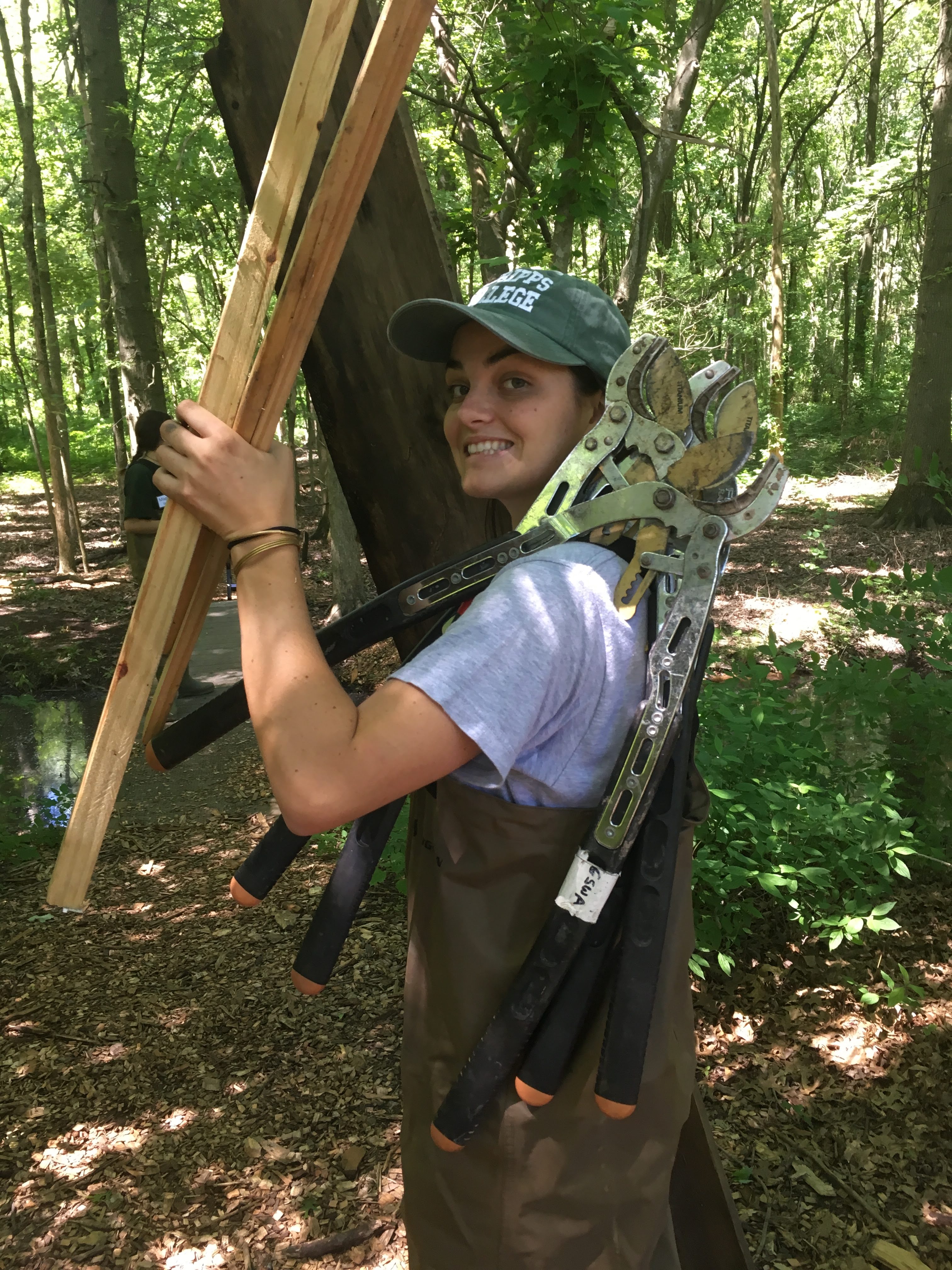 Great Swamp Watershed Association intern, stewardship